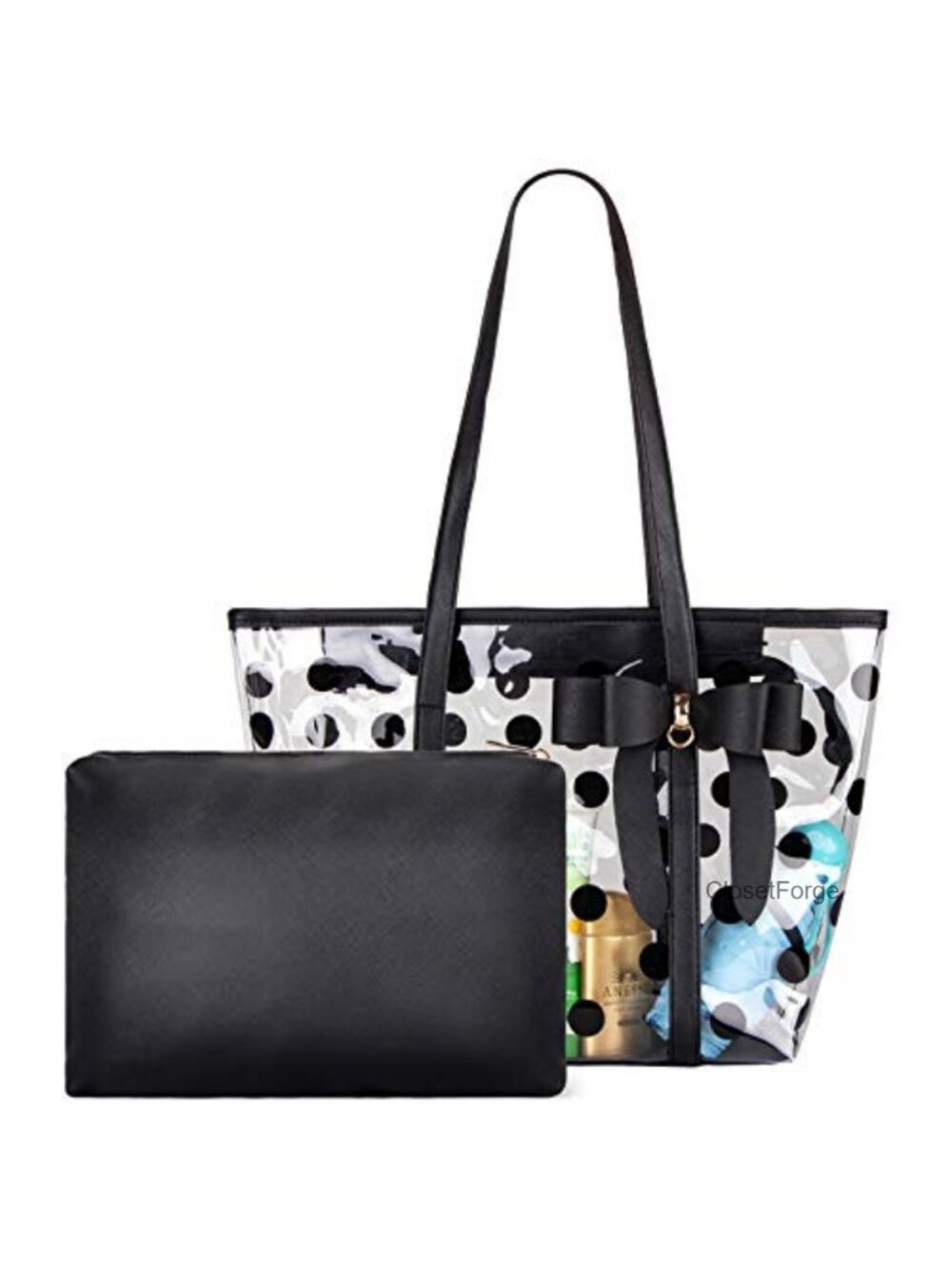 Waterproof PVC Clear Tote Shoulder Handbag Beach Work Bag